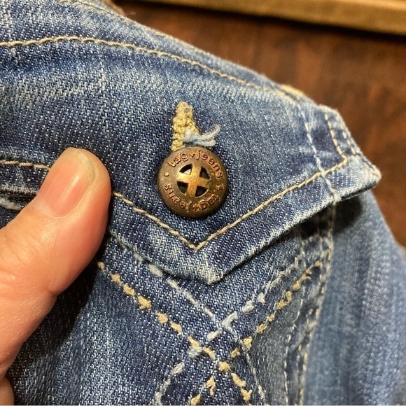 TAG + Premium Denim Jeans Flare legs Size 28 EUC Y2K Fashion - Picture 8 of 13